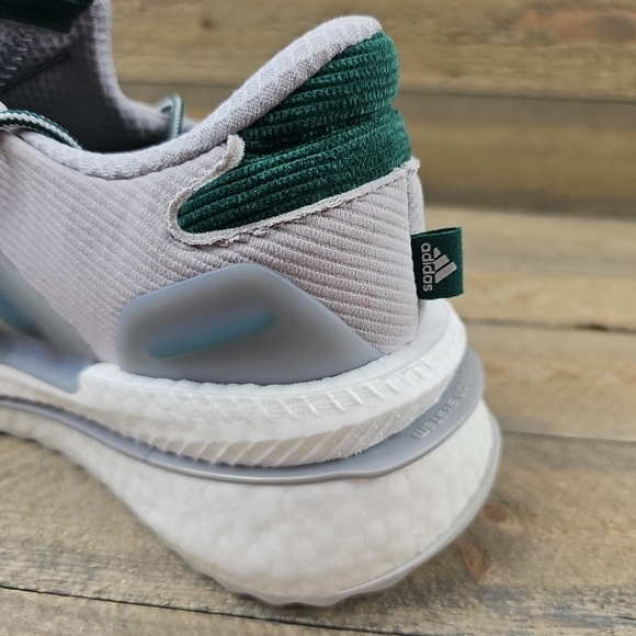 adidas X_PLRBOOST Men's Running Shoes Grey/Collegiate Green - Picture 12 of 12